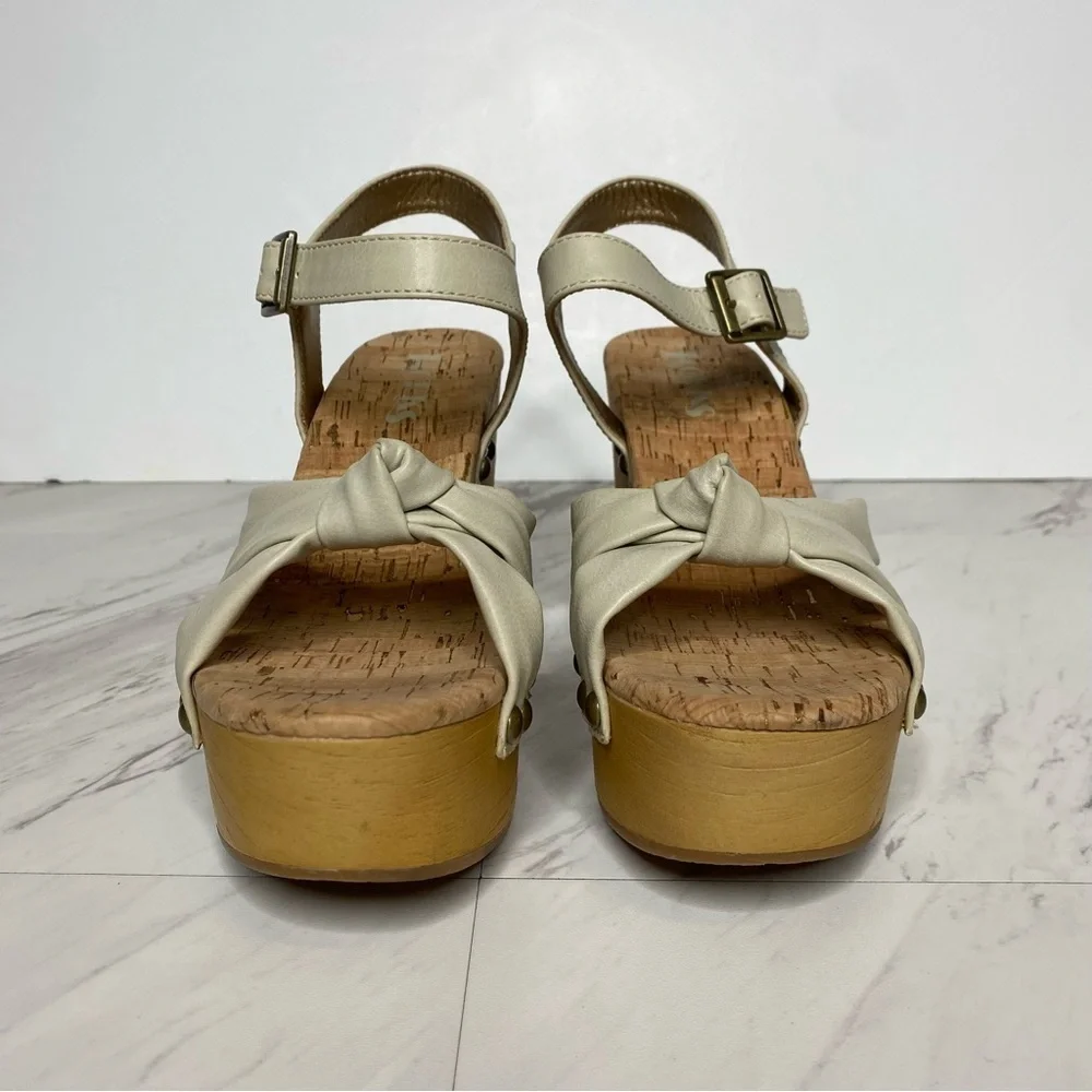 Kork Ease Dawson Platform Wedge Faux Leather Sandal 7M